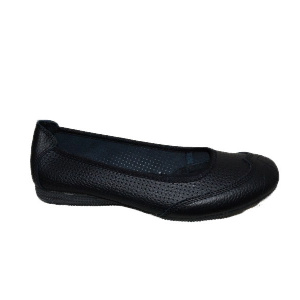 Balerin simplu, nuanta de negru, design de perforatii aplicate - Img 2