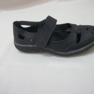 Balerini casual, culoare neagra, din piele naturala, tineresti - Img 3