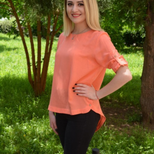 Bluza casual Ada,model simplu,nuanat de corai - Img 5