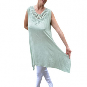 Bluza rafinata,asimetrica, nuanta verde masliniu - Img 1