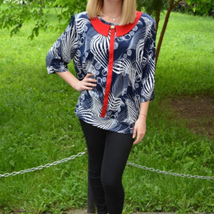 Bluza Zoe eleganat cu model rafinat,nuanata de bleumarin - Img 4