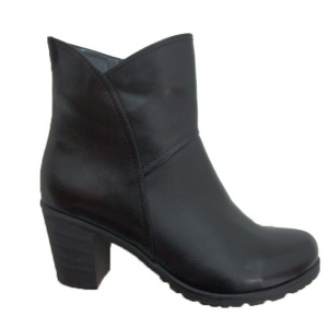 Cizma casual , neagra, toc gros mat BO-2258-TC - Img 1
