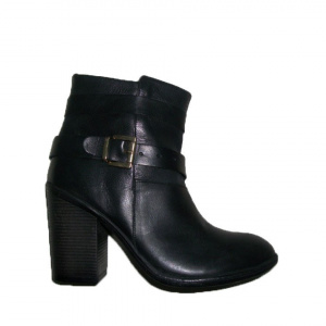 Cizma moderna, de culoara neagra, varf rotund - Img 1