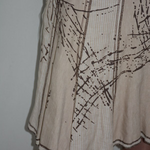 Fusta chic, nuanta de bej, design interesant si abstract - Img 3