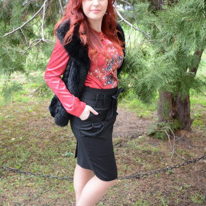 Fusta tinereasca neagra, model scurt, casual cu croiala cambrata - Img 3