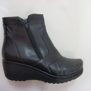 Gheata casual, neagra cu talpa tip pana BO-2257-PL - Img 2