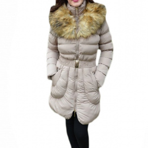 Jacheta casual, de culoare bej, cu guler JA-2406-GU