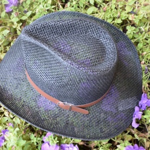 Palarie fashion, model trilby, bleumarin sau neagra, de vara - Img 2