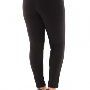Pantalon casual tip colant Imma,mulat ,negru - Img 3
