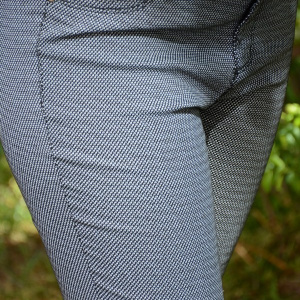 Pantalon gri din material de calitate, model lung, masura mare - Img 4