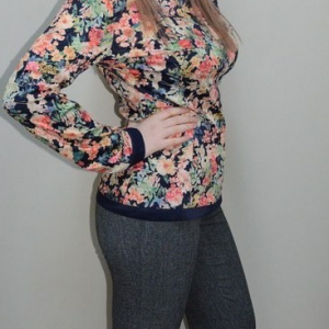 Pantalon lung, de culoare gri, cu croiala clasica, masura mica - Img 3