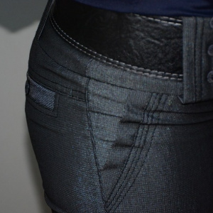 Pantalon modern lung, design clasic si croi usor evazat, nuanta gri - Img 5