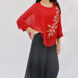 Pantalon tip fusta ,nuanta de negru - Img 4