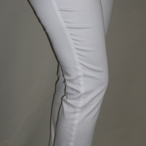 Pantaloni lungi, albi, cu un croi simplu, masuri mari - Img 4
