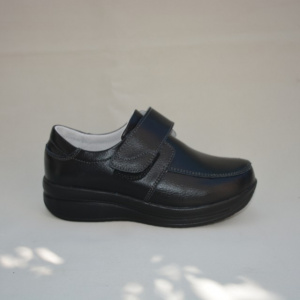 Pantof de toamna, primavara, de culoare neagra, cu talpa groasa - Img 3