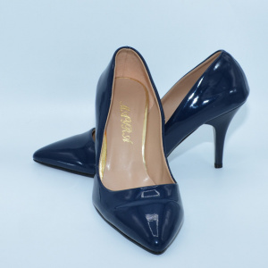 Pantof stiletto, de culoare bleumarin, cu toc cui inalt de 9 cm - Img 4