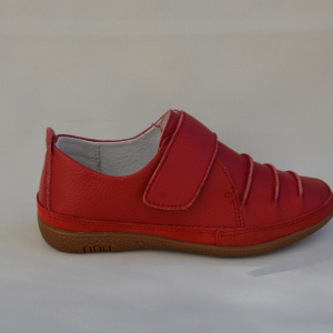 Pantofi comod cu talpa usoara, flexibila, de culoare rosie - Img 6