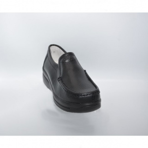 Pantofi negru cu talpa ortopedica ,din piele,model simplu - Img 4