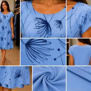 Rochie casual nuanta de albastru, perfectă pentru zilele de vară - Img 3