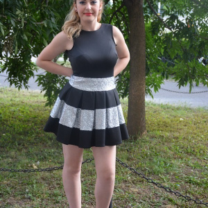 Rochie casual, tinereasca, cu aplicatii de paiete - Img 3