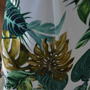Rochie comoda de zi , decolteu in V fronsat, tonuri verde - Img 7