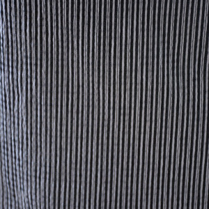 Rochie de vara cu design de dungi negru-alb si insertii de plasa - Img 6