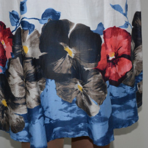 Rochie de vara, nuanta de multicolor, design floral - Img 4