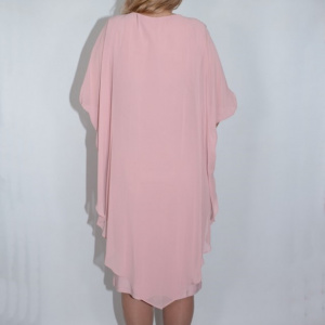 Rochie eleganta Emersyn cu aplicatii rafinate,nuanta de pudra - Img 5