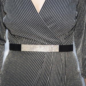 Rochie eleganta Yanna cu sclipici,negru-argintiu - Img 6