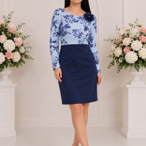 Rochie fashion cu model pana in talie si simplu in partea de jos