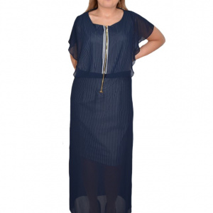 Rochie Joanna,model dungat ,nuanta de bleumarin - Img 1