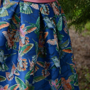 Rochie moderna, nuanta de bleumarin, curea lata in talie - Img 4