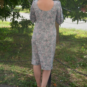 Rochie rafinata , in nuante plamanii, cu maneci lungi - Img 4