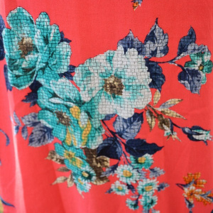 Rochie rafinata, midi, culoare corai, cu un croi asimetric - Img 7