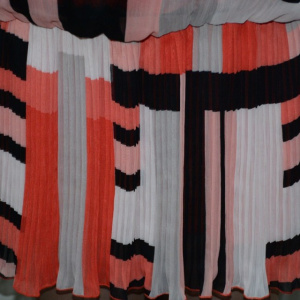Rochie trendy, nuanta de multicolor, material creponat - Img 4