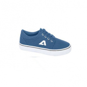 Tenis clasic din material de panza albastru, cu talpa flexibila, joasa - Img 3