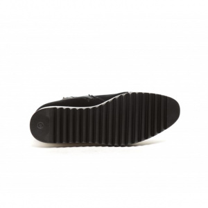Adidas modern cu talpa groasa bicolora, de nuanta negru-alb - Img 4