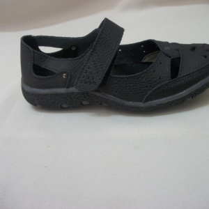 Balerini casual, culoare neagra, din piele naturala, tineresti - Img 4