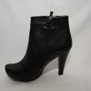 Botine clasice, scurte, de culoare neagra - Img 4