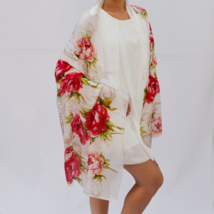 Esarfa casual cu forma clasica si design multicolor - Img 6