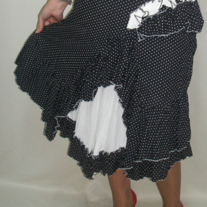 Fusta chic, sofisticata, midi, modele diferite, nuante de alb, negru - Img 5