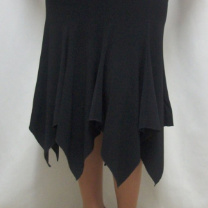 Fusta tinereasca, de culoare neagra, cu lungime asimetrica - Img 4