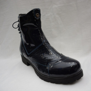 Gheata moderna, de culoare bleumarin cu talpa neagra, groasa - Img 7