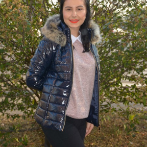 Jacheta casual Anca,scurta,model luicios,nuanta de bleumarin - Img 5
