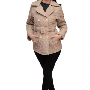 Jacheta moderna, de culoare bej matlasata JA-2403-MA