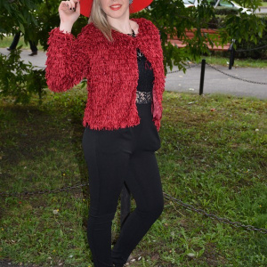 Jacheta scurta tip bolero din material deosebit cu aspect franjurat - Img 3