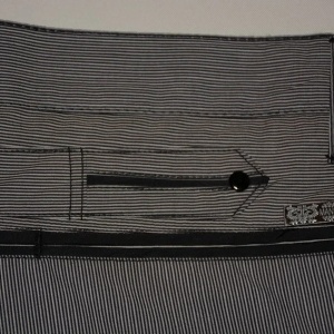 Pantalon barbati casual, de culoare gri cu dungi subtiri verticale - Img 5