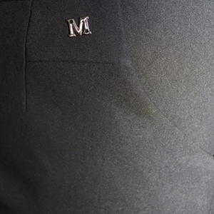 Pantalon casual tip colant Imma,mulat ,negru - Img 3