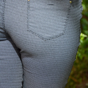 Pantalon gri din material de calitate, model lung, masura mare - Img 5