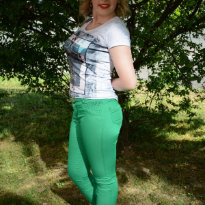 Pantalon lung de vara, model trendy in culoare verde deschis - Img 3